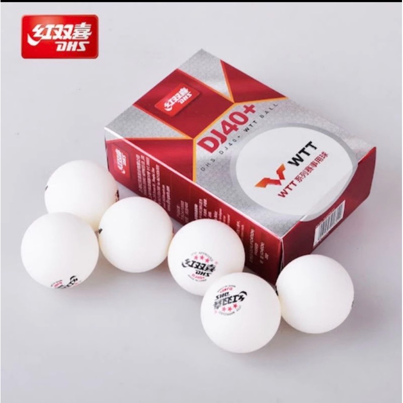 ORIGINAL Bola Pingpong DHS 3 Star DJ40+ Busan - Tenis Meja DHS WTT 3STAR WORLD