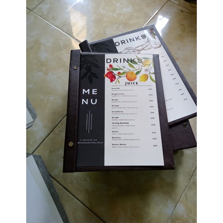 

KODE E4I BUKU MENU CAFERESTORANHOTEL SATU MUKA A4
