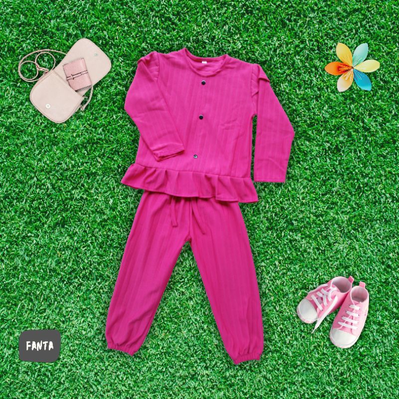 PROMO Setelan Knit Anak Perempuan Baju Anak Perempuan Import 1-10 Tahun