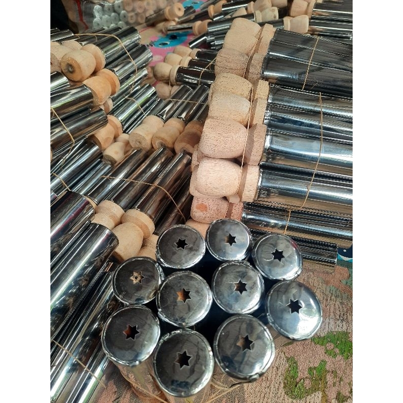 Cetakan Akar Kelapa Stainless isi 10 pcs Cetakan kue kecipir