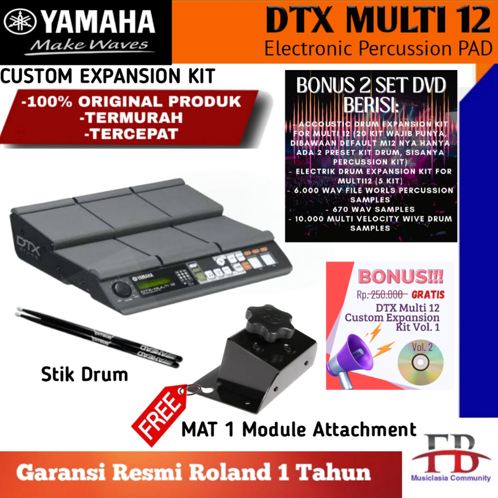 Drum Pad Yamaha DTX Multi 12 DTX Multi12 Drum Percussion Multi Pad DTXMulti12 DTXMulti 12