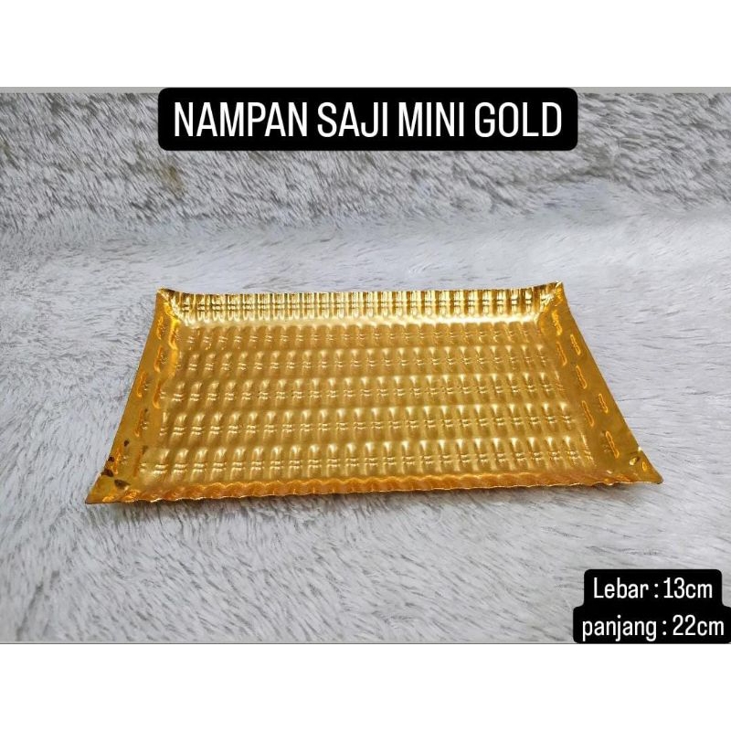 nampan mini gold | nampan saji mini | talam mini