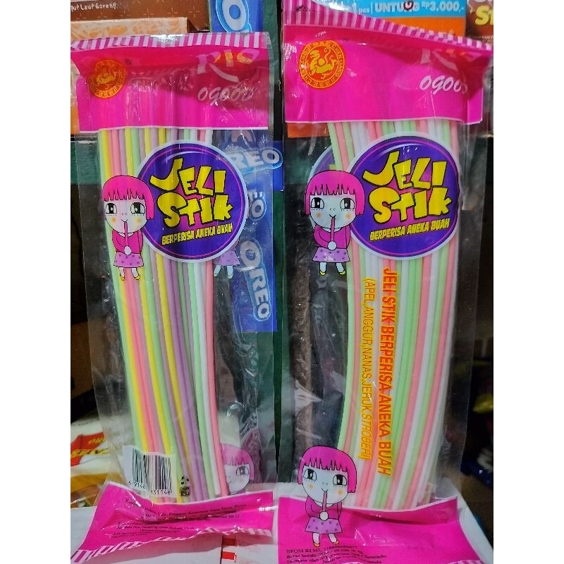 

Jelly Stik Berperisa Aneka Buah ( 1 Bungkus isi 50 Stik )