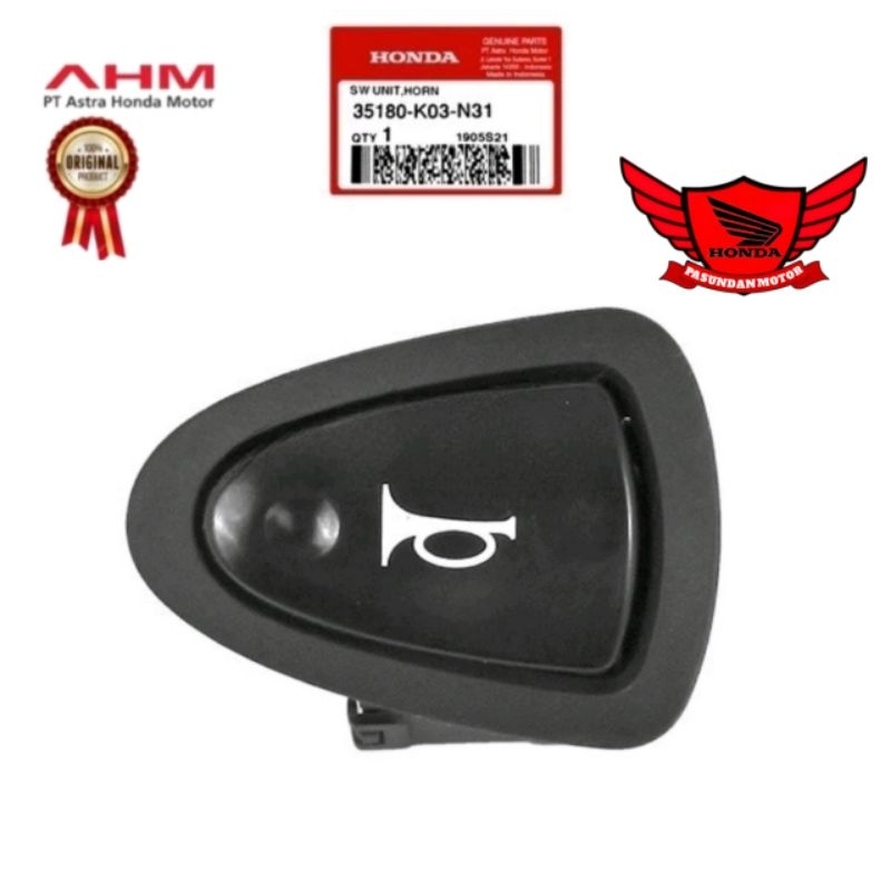 35180-K03-N31 Saklar tombol klakson beat esp Vario 125 150 LED old Blade new original