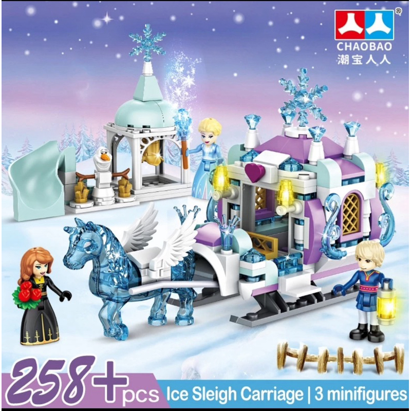 Mainan Edukasi Balok Bricks Frozen Princess  Chaobao