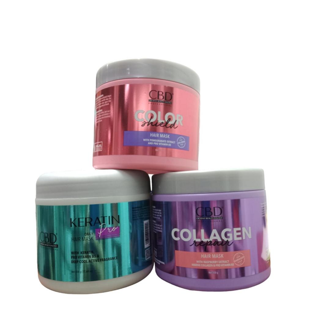 Hair Mask CBD | Collagen | Keratin | Color Shield | MASKER RAMBUT