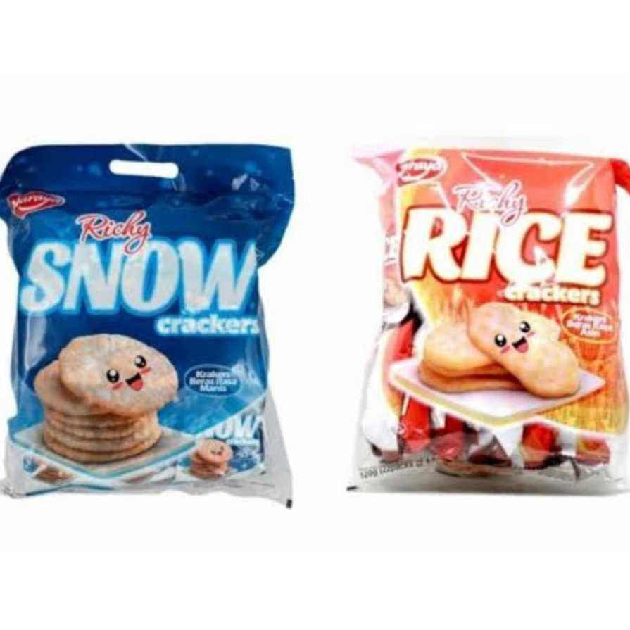 

Naraya Richy Rice Crackers 252gr / Snow Crackers 320gr / Krakers Beras Family Pack Halal