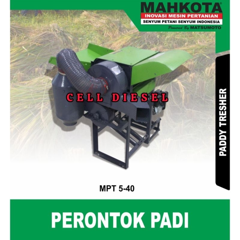mesin perontok padi mahkota MPT 5-40 mesin perontok padi / gabah