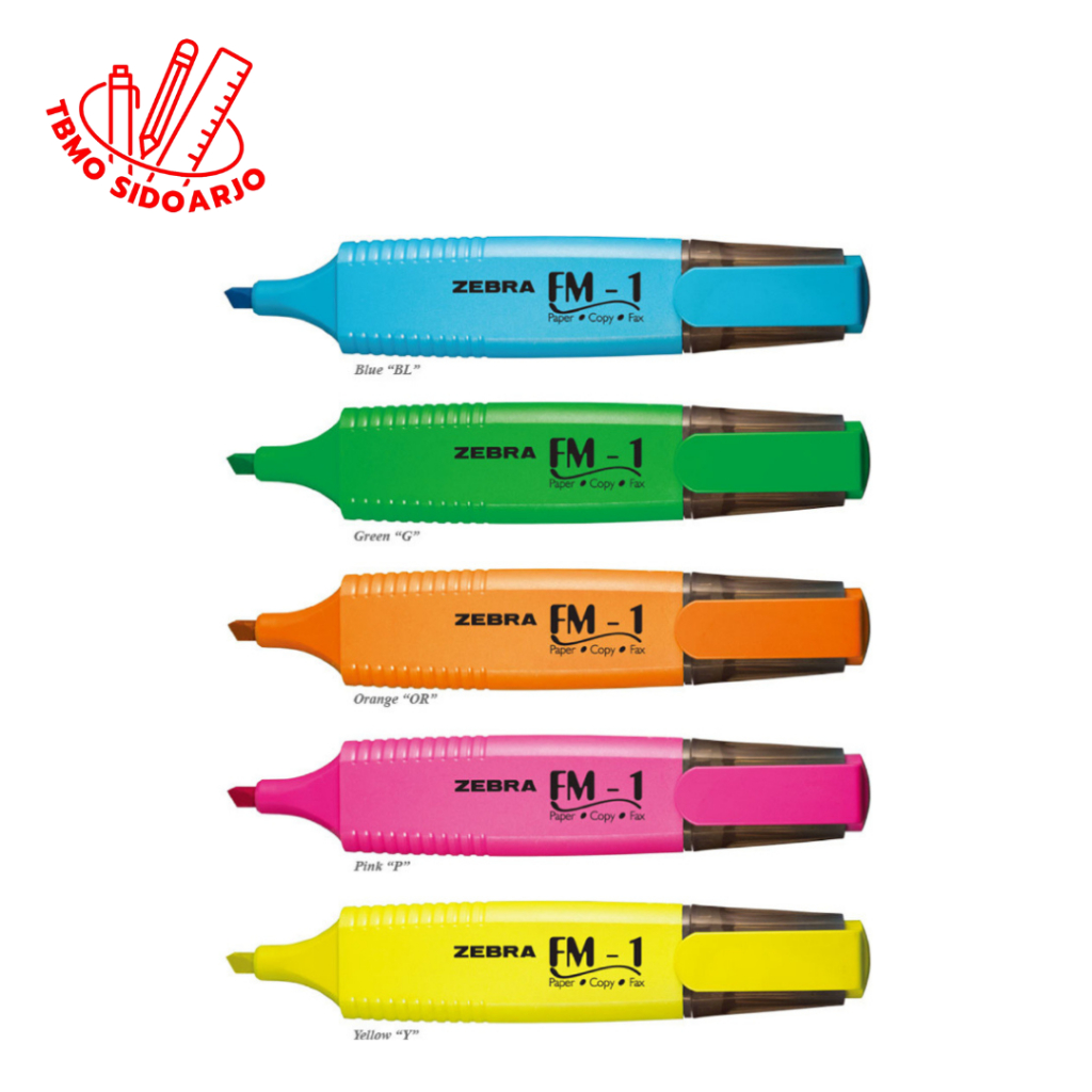 

TBMO Zebra Highlighter / Penanda Warna FM-1 - Pcs