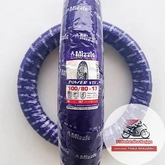 MIZZLE POWER VTX 100/80-17 BAN LUAR MOTOR BEBEK RING 17 MIZZLE VTX BUKAN TUBLESS