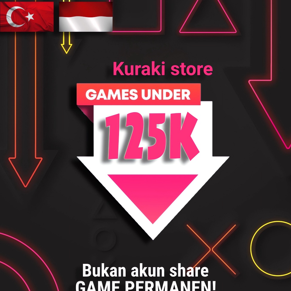 KODE L28I Games di bawah 125K PS4 PS5 Region Turkey Turki  Indonesia INDO Digital Game