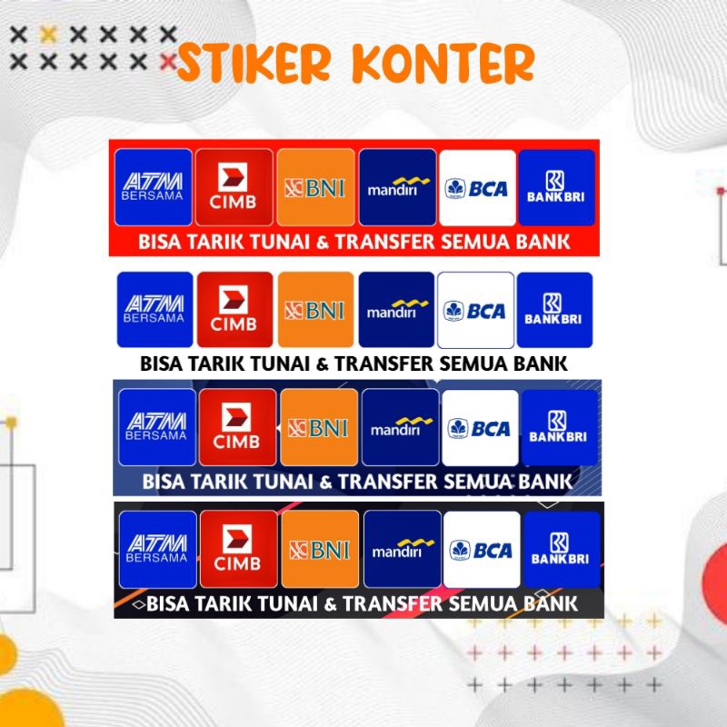 

STIKER VINYL ETALASE LOGO BANK