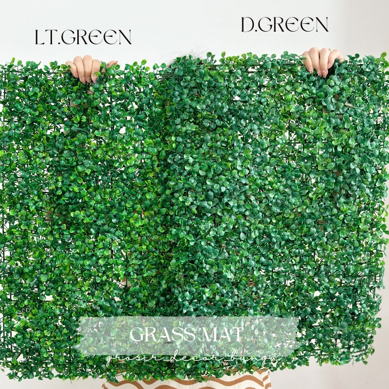 [QD] GRASS MAT SINTETIC Daun / Daun alaska / Daun diNding / Dekorasi cafe papan daun papan rumput si