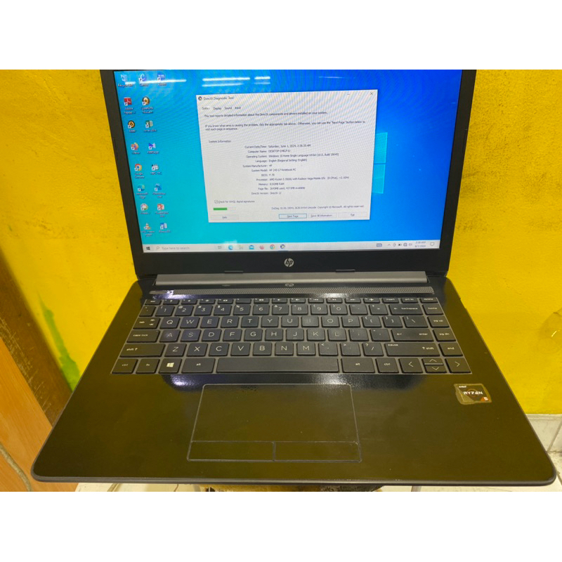 Laptop HP 245 G7 / Ryzen 5-3500/ram 8GB/ssd 256gb