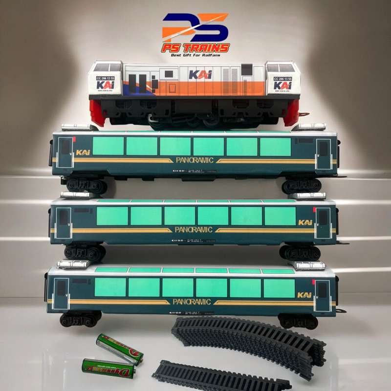 [ MESIN ] MAINAN KERETA API INDONESIA, CC206 STAINLESS STEEL PANORAMIC