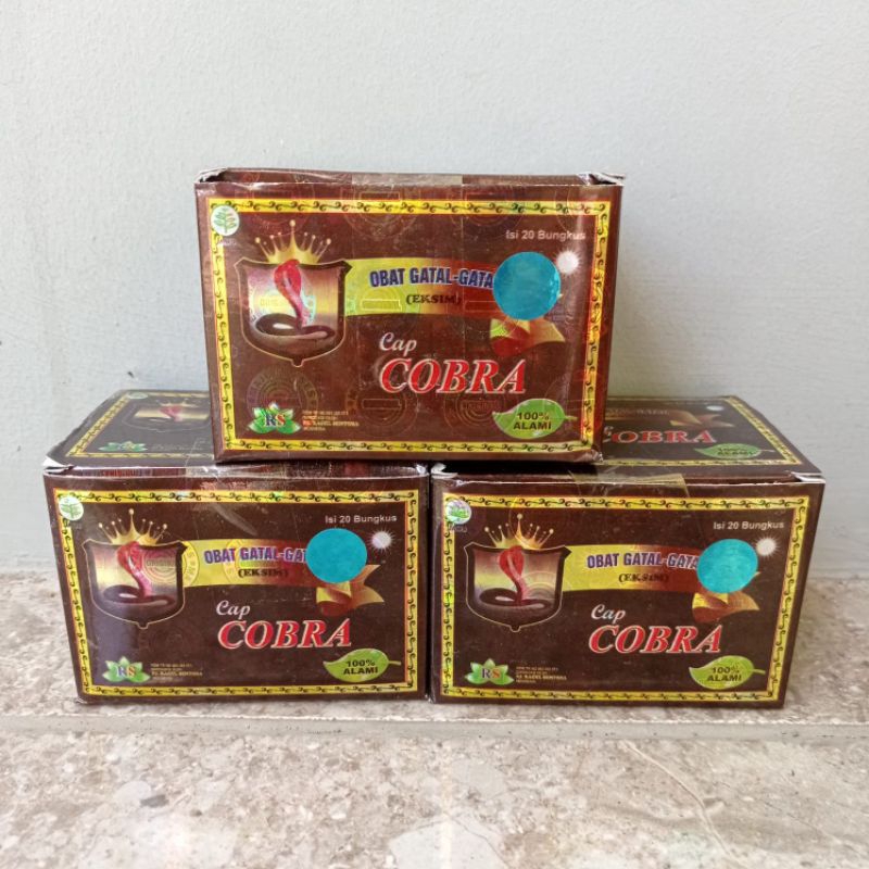 Jamu cobra gatal gatal eksim isi 20 sachet