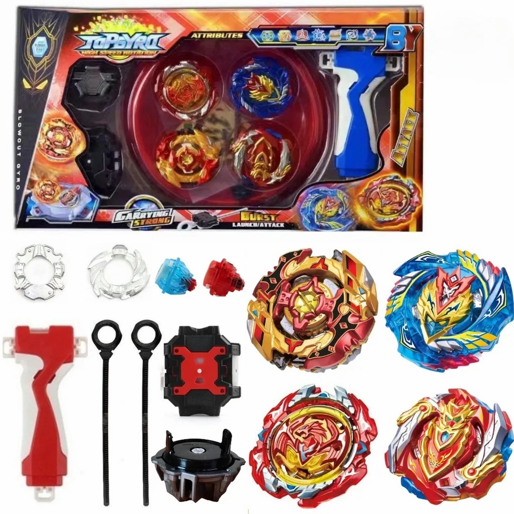 KODE J59N ReadyGasing Beyblade Burst 4 in 1 Set Gasing GRATIS Arena Stadium
