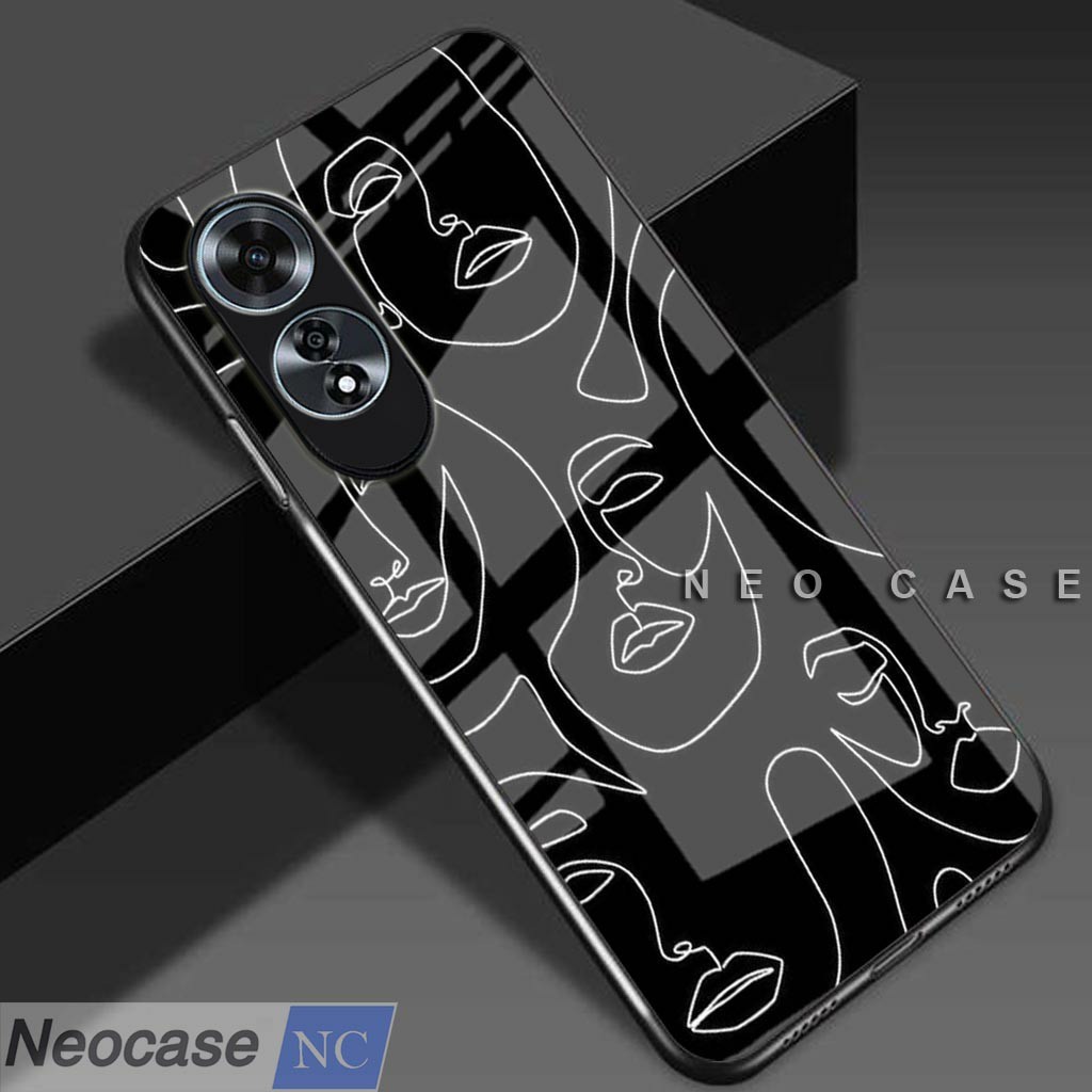 Soft Case Glass Kaca Oppo A60 - Casing HP Oppo A60 - N55