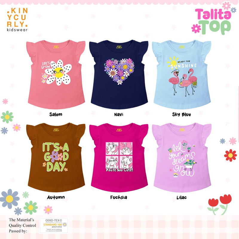 TALITA TOP BY KINY CURLY || ATASAN ANAK PEREMPUAN KINY CURLY USIA 2-8 TAHUN