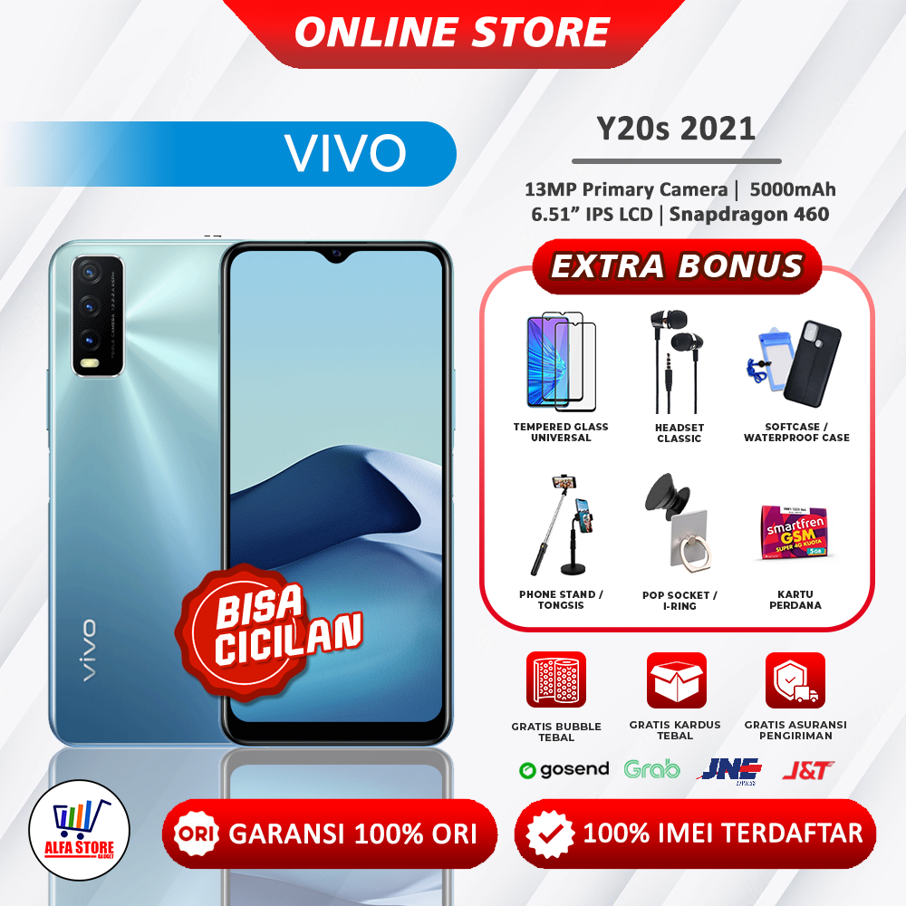 VIVO Y20s RAM 8/128GBY20sG RAM 4/128 GB GARANSI RESMI 5000MAH TRIPLE MACRO CAMERA