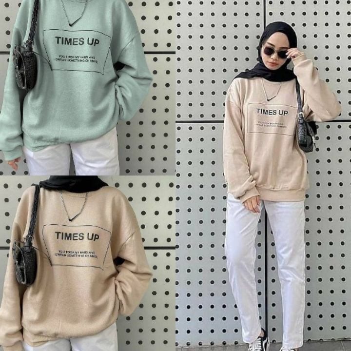 DiSkon  OVERSIZE TIMES UP SWEATER  SWEATER TIMES UP