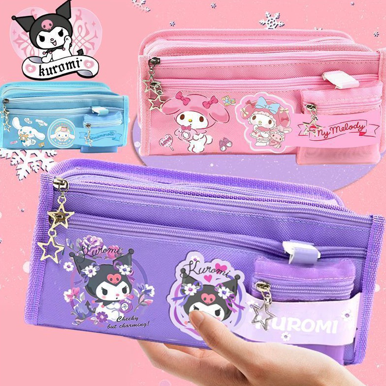 

KODE O65Q TEMPAT PENSIL KARTUN SANRIO KARAKTERISTIK KAPASITAS BESAR TEMPAT PENSIL DENGAN DOMPET KOIN LUCU