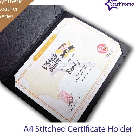 

Map Kulit Exclusive Certificate Holder A4 Folio Plakat Penghargaan