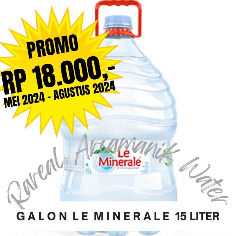 

Le Minerale Air Galon 15 Liter