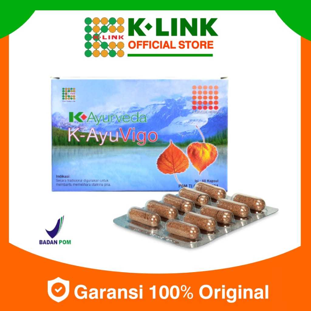 AYU VIGO K LINK | AYURVEDA AYU VIGO ORIGINAL K LINK | STAMINA LELAKI KUALITAS & KUANTITAS SPE*MA.