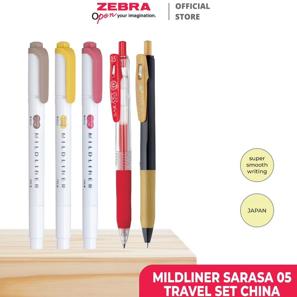 

KODE N92N ZEBRA JurnalJournal Set GEL PEN PULPEN SARASA CLIP 5 MM HIGHLIGHTER DUA SISI MILDLINER