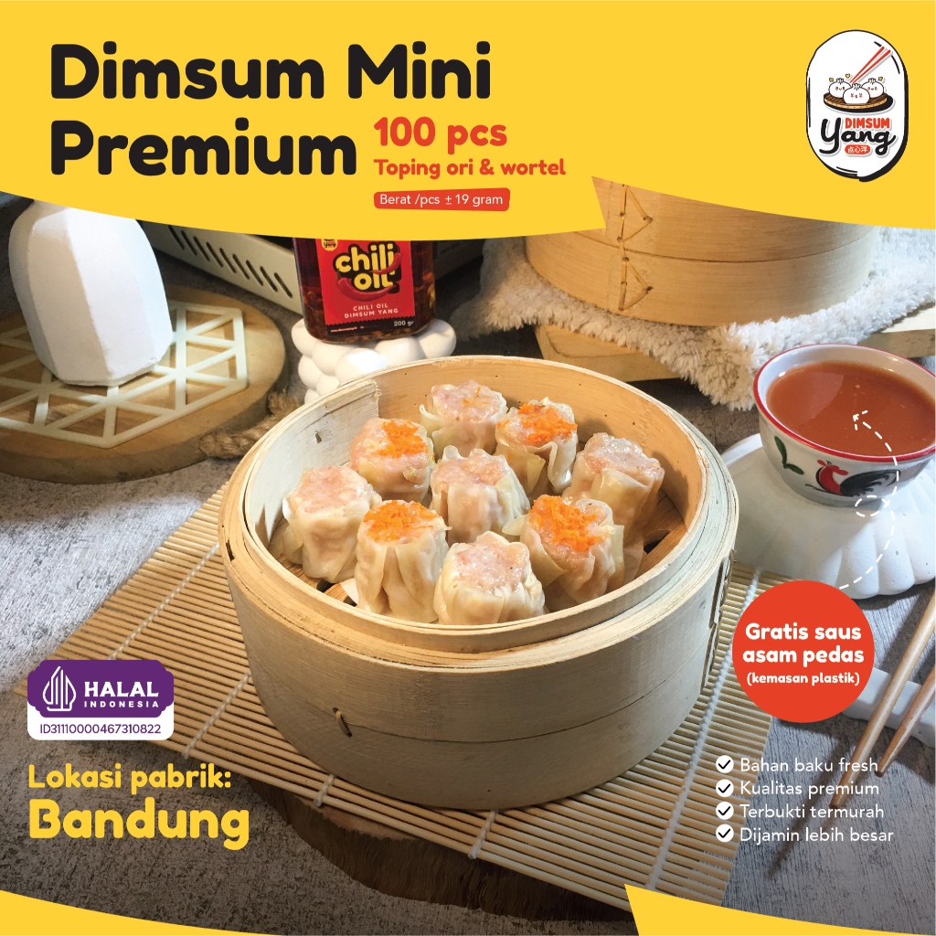 

Dimsum premium ayam mini (100 pcs) harga pabrik