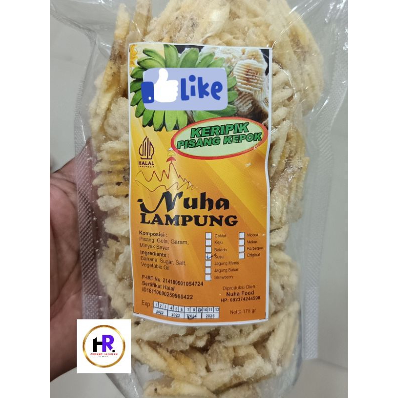 

keripik pisang kepok susu / jajanan / cemilan / snack / makanan ringan