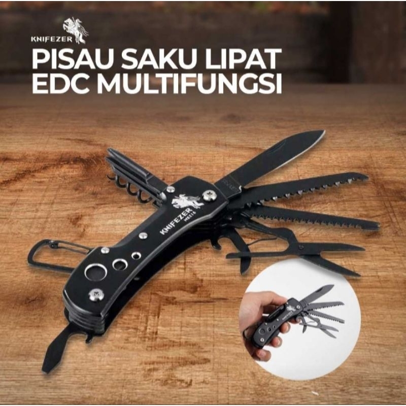 Pisau lipat multifungsi Pocket knife EDC
