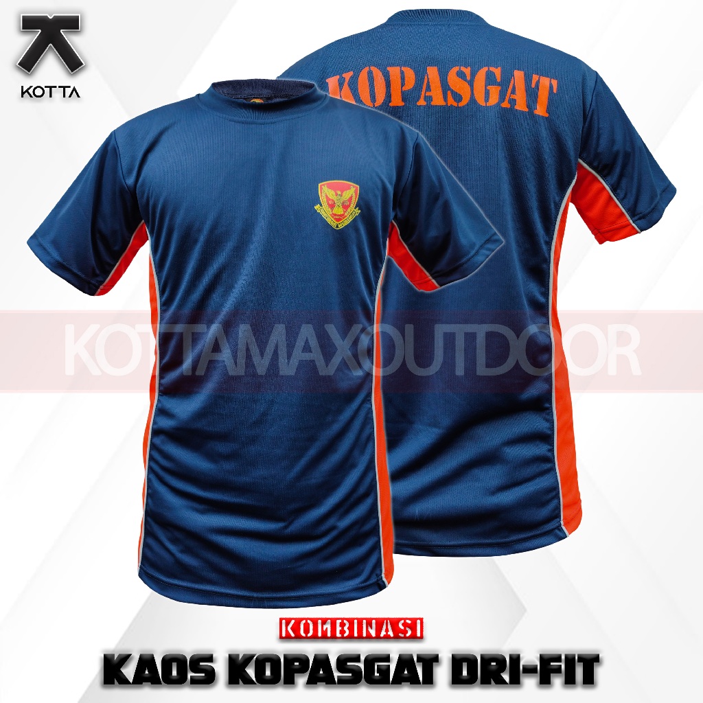 KAOS DRYFIT KOPASGAT - KAOS DRIFIT KOPASGAT KOMBINASI SABLON -KAOS DRYFIT KOMANDO PASKHAS KORPPASGAT