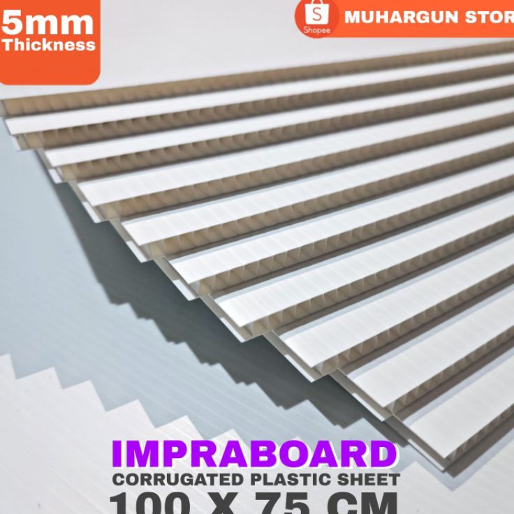 

Dijual Infraboard Impraboard 5mm 1x75 cm 1 x 75 cm 75x1 cm PP Board Art Board Karton Plastik Imfraboard