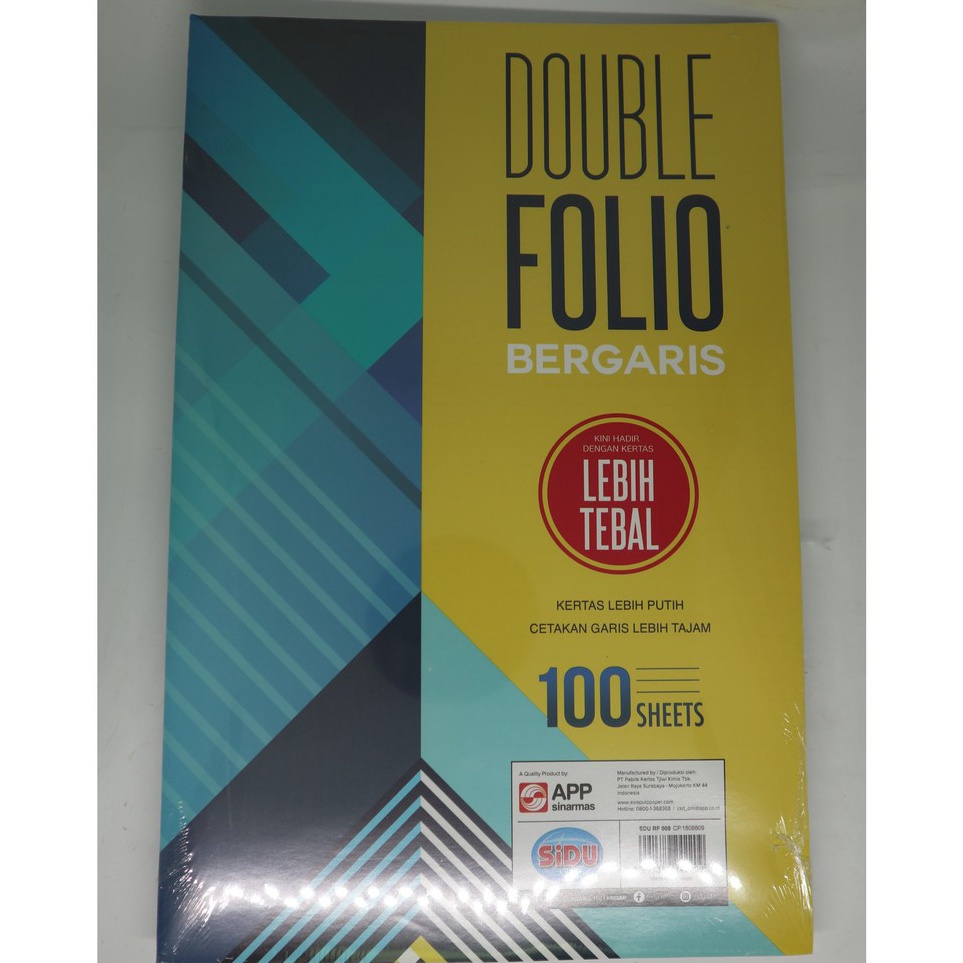 

Double Folio Sidu 1 Lembar