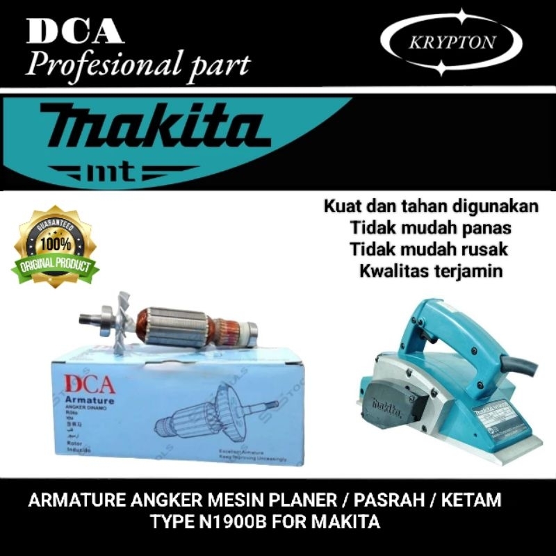 DCA armature / angker  N1900B PLANER / KETAM / SUGU MAKITA original part