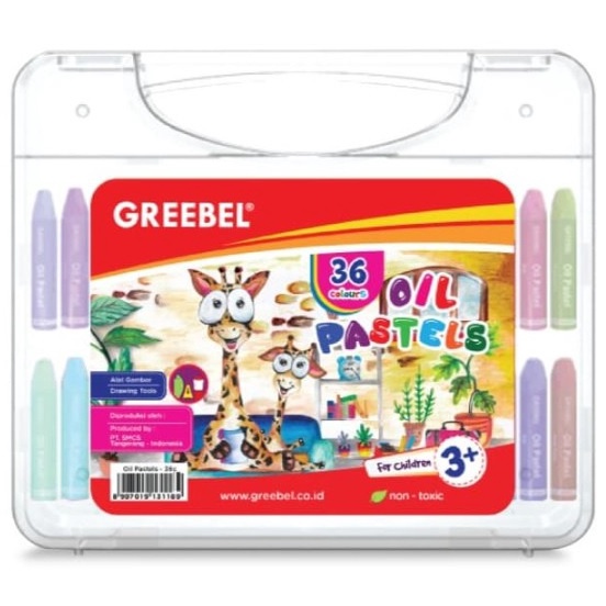 

Krayon Greebel Kids Oil Pastel Crayon 36 Color Warna