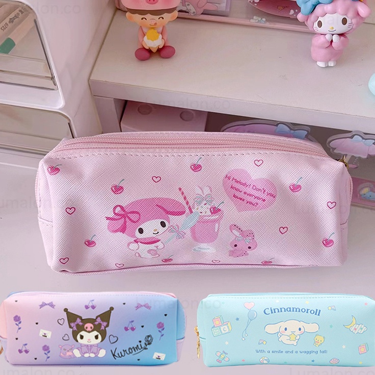

PENCIL CASE TEMPAT PENSIL MOTIF KARTUN Kantong Pena Anak Dengan Ritsleting Ganda