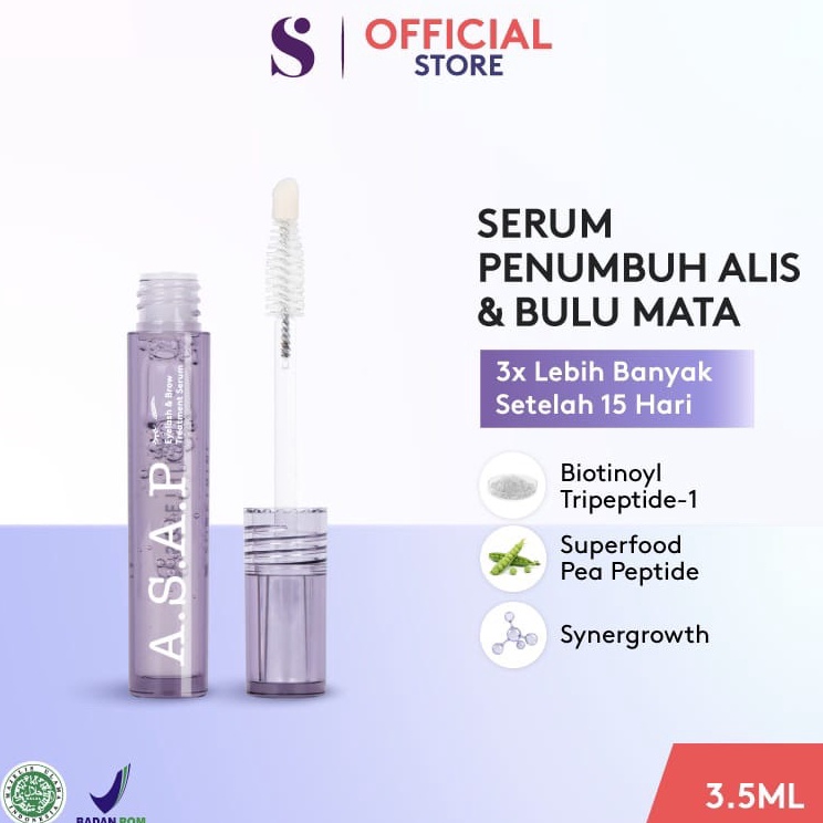 Pasti Murah Somethinc ASAP Eyelash  Brow Treatment Serum Bulu Mata Alis Penebal Panjang ORIGINAL Eye
