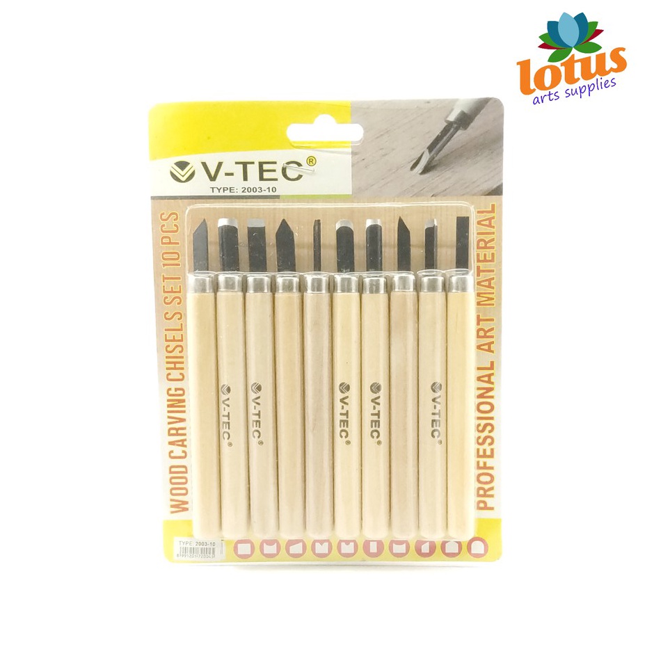 

Murah VTEC Wood Carving Tool Alat Pahat Pisau Ukir Kayu set 1