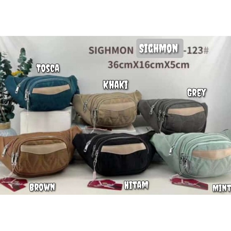 WAISTBAGTAS SLEMPANG ORI SIGHMON KANVAS 4Res
