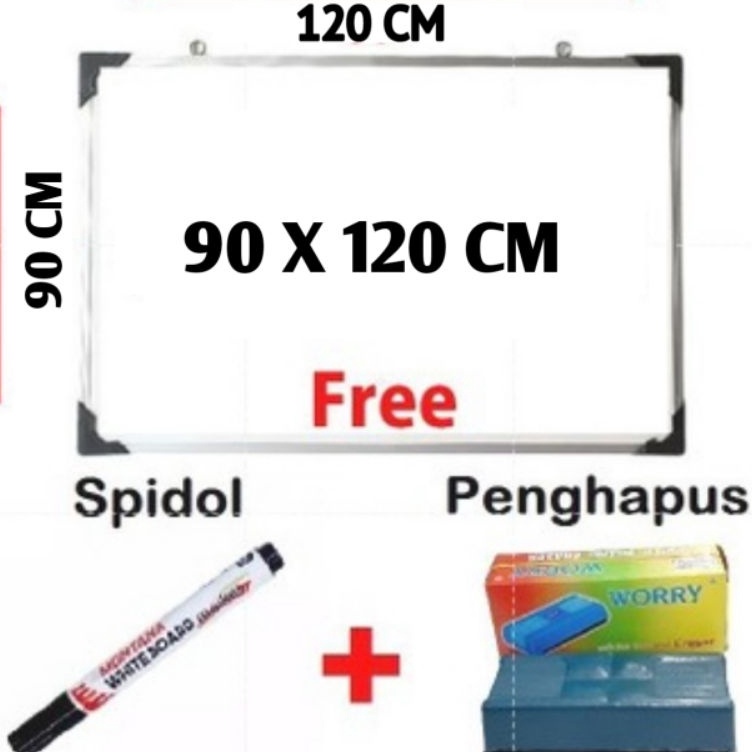 

PAPAN TULIS WHITEBOARD 8 X 12 CM SPIDOL DAN PENGHAPUS