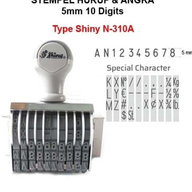 

Stempel Shiny N31A N31A Huruf and Angka 1 digit