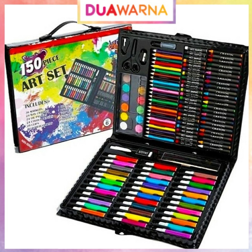 

Terupdate DuaWarna Crayon Pensil Warna Art Set Pensil Warna Crayon 15