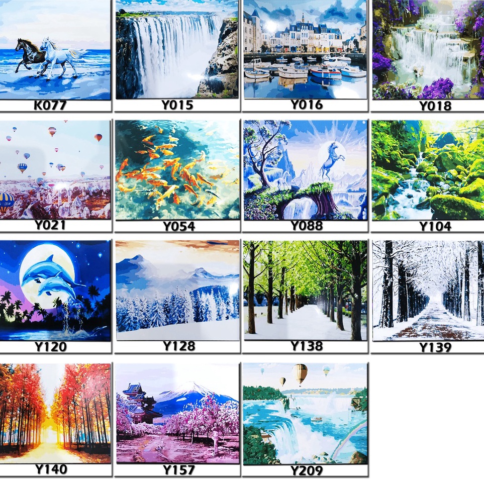 

Ramah Lingkungan WPSBGS PROMO LANDSCAPE B PAINT BY NUMBER PAINTING BY NUMBERS DIY PARIS ALAM ART SET MELUKIS