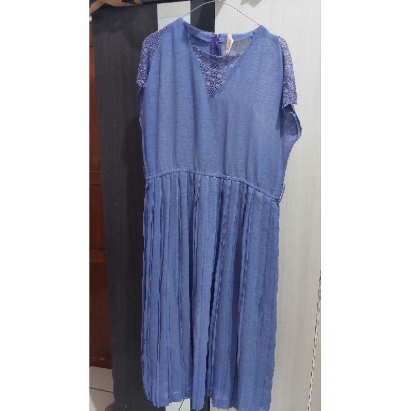 PRELOVED PRIBADI DRESS SIFON PLISKET