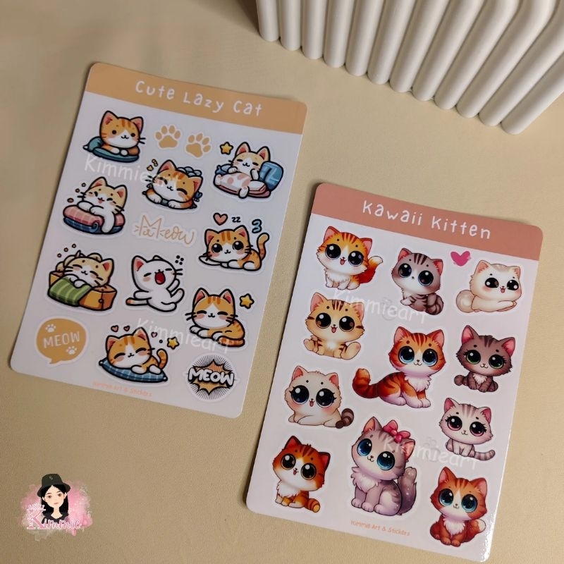 

Special Cute Lazy Cat Kawaii Kitten Sticker by Kimmie