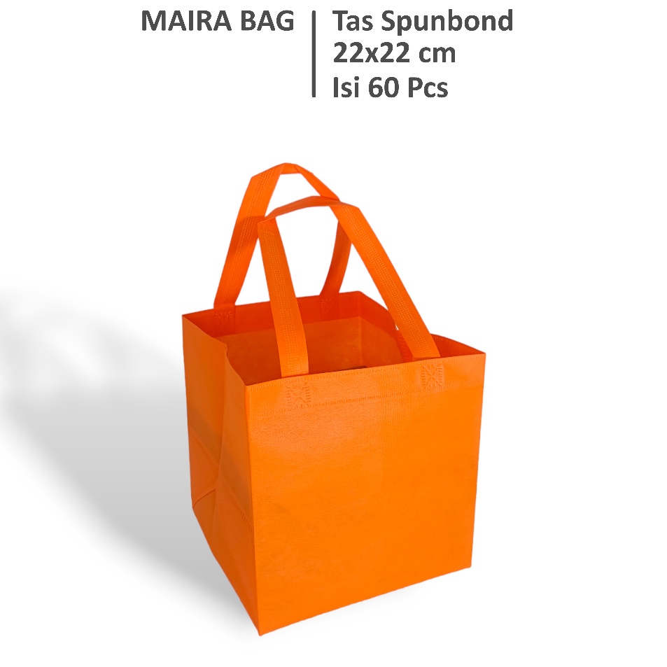 

6 Pcs Tas Hajatan 22x22 cm Tas Box Nasi Tas Spunbond