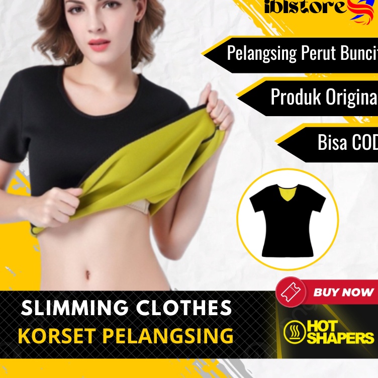 Baju Pelangsing Korset Pembakar Lemak Baju Sport Cloth Hot Shapers Suit Full Underwear  Korset Pria 